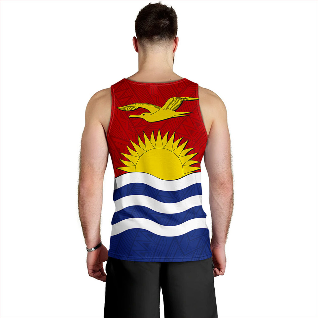 Kiribati Tank Top Flag Design With Pattern