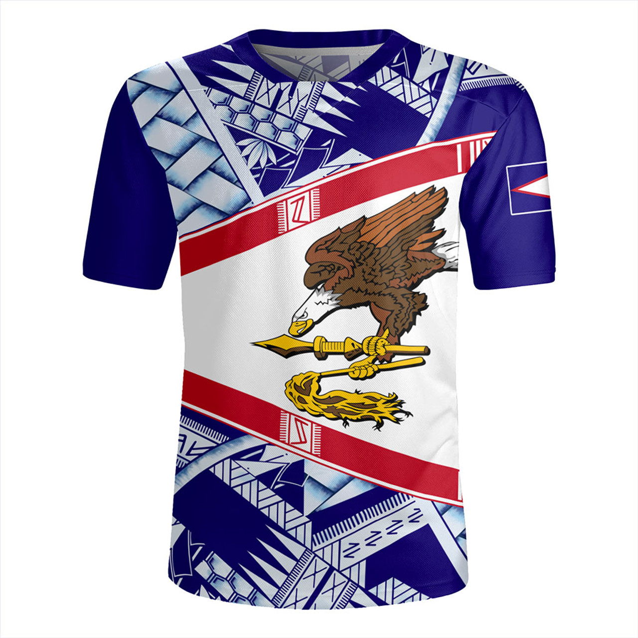 American Samoa Rugby Jersey Flag Design With Pattern