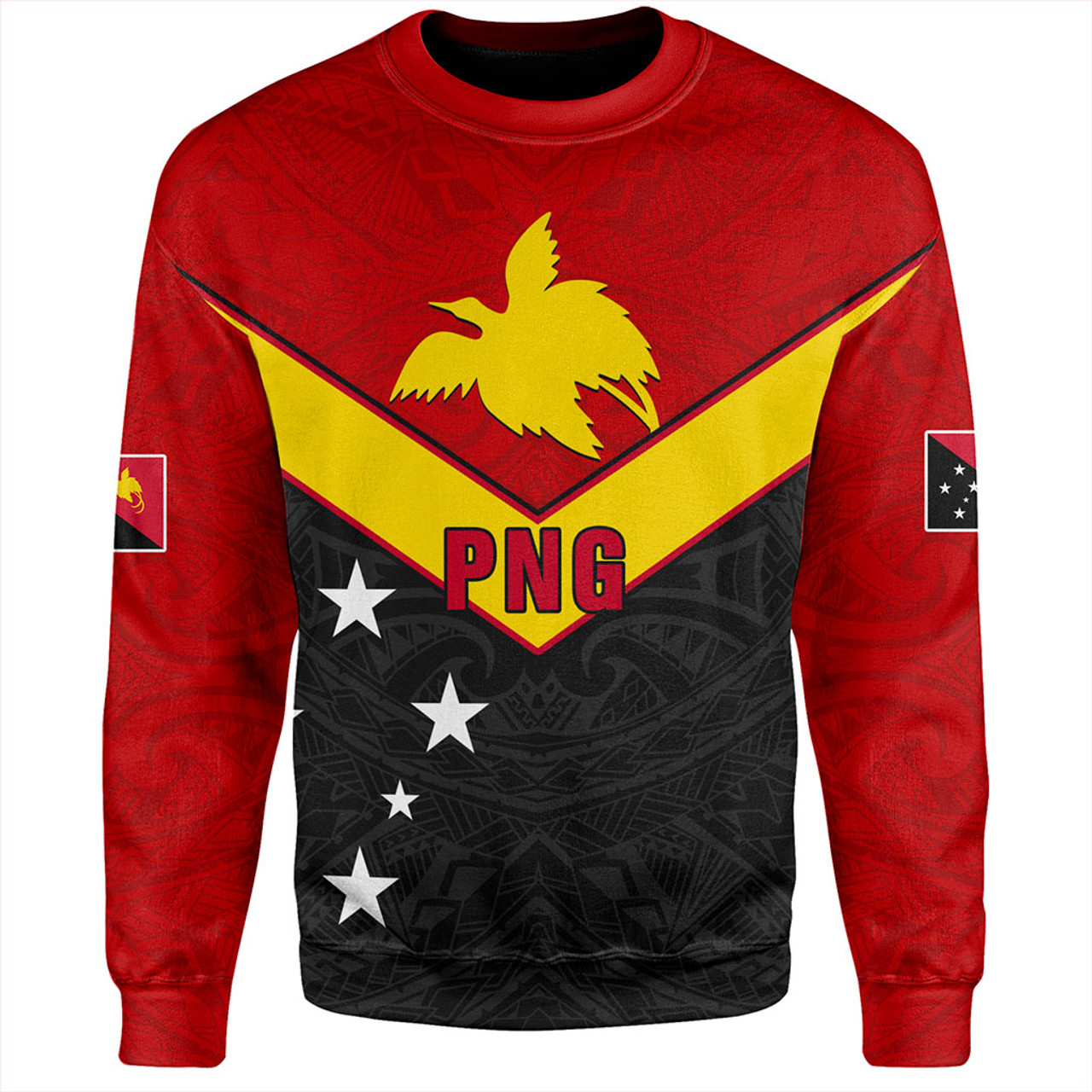 Papua New Guinea Sweatshirt PNG Tribal Melanesia Sport Style