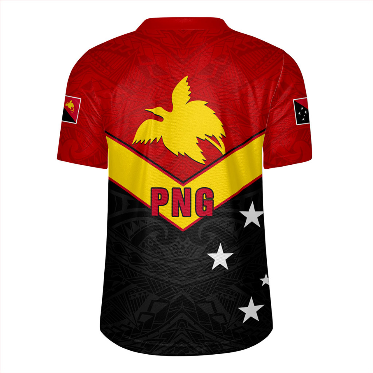 Papua New Guinea Rugby Jersey PNG Tribal Melanesia Sport Style