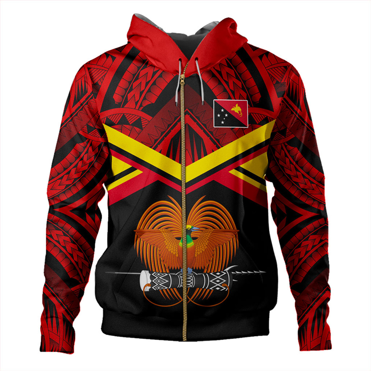 Papua New Guinea Hoodie Tribal Melanesia Special Style