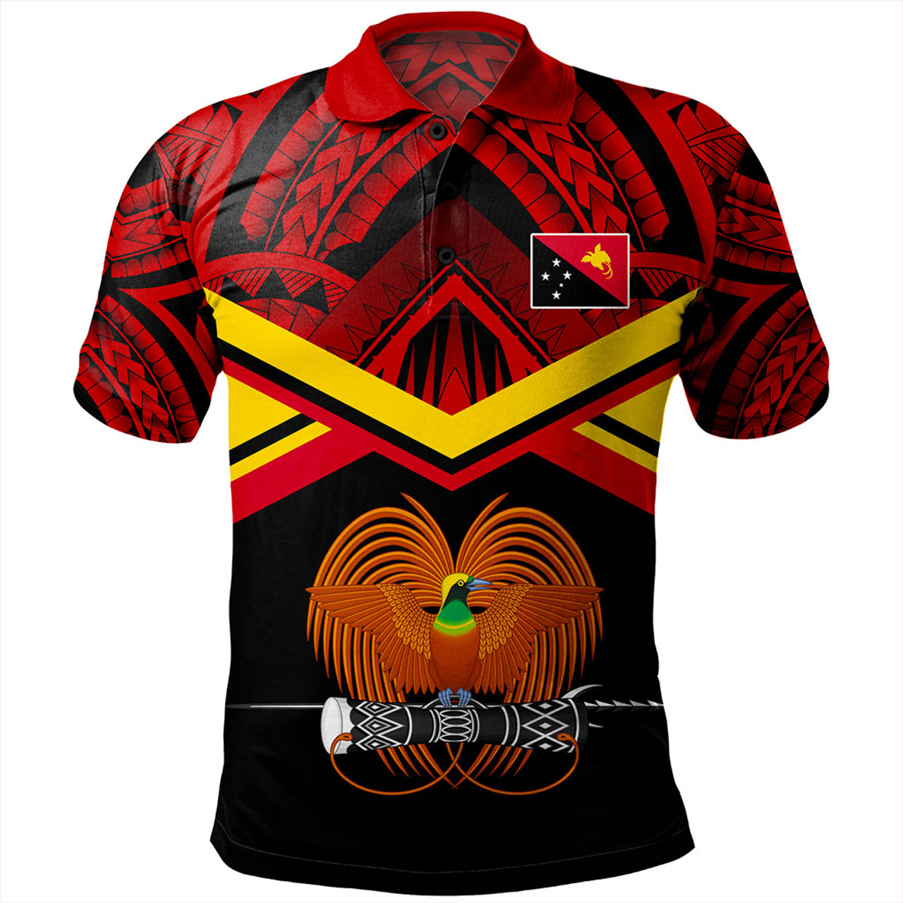 Papua New Guinea Polo Shirt Tribal Melanesia Special Style