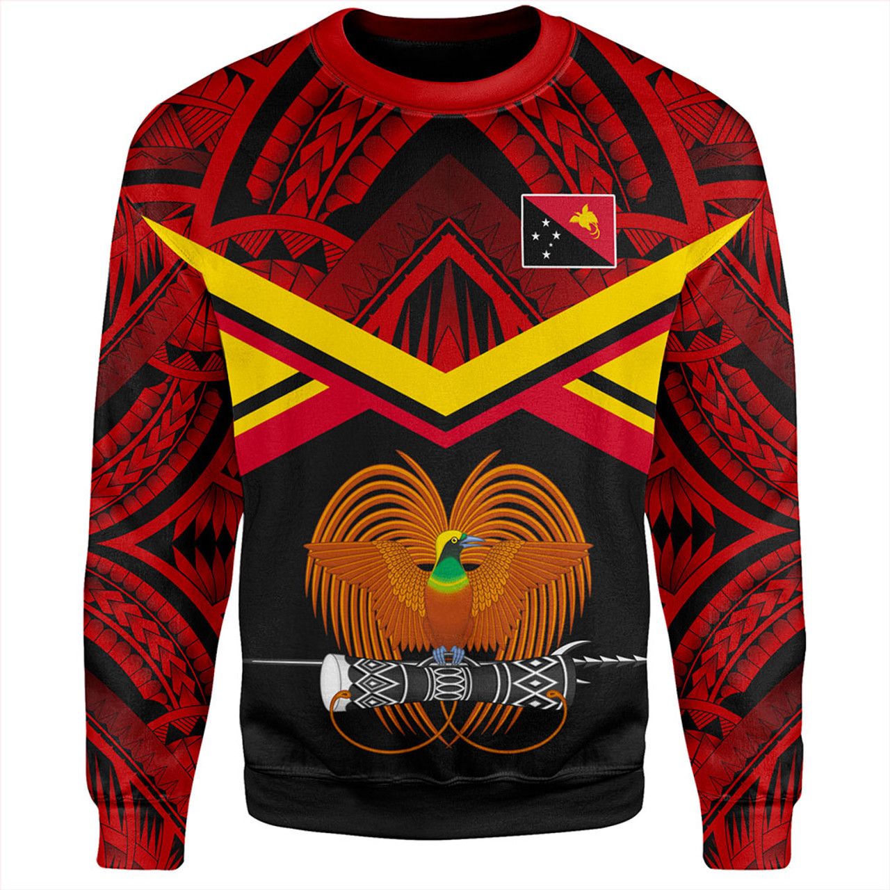 Papua New Guinea Sweatshirt Tribal Melanesia Special Style