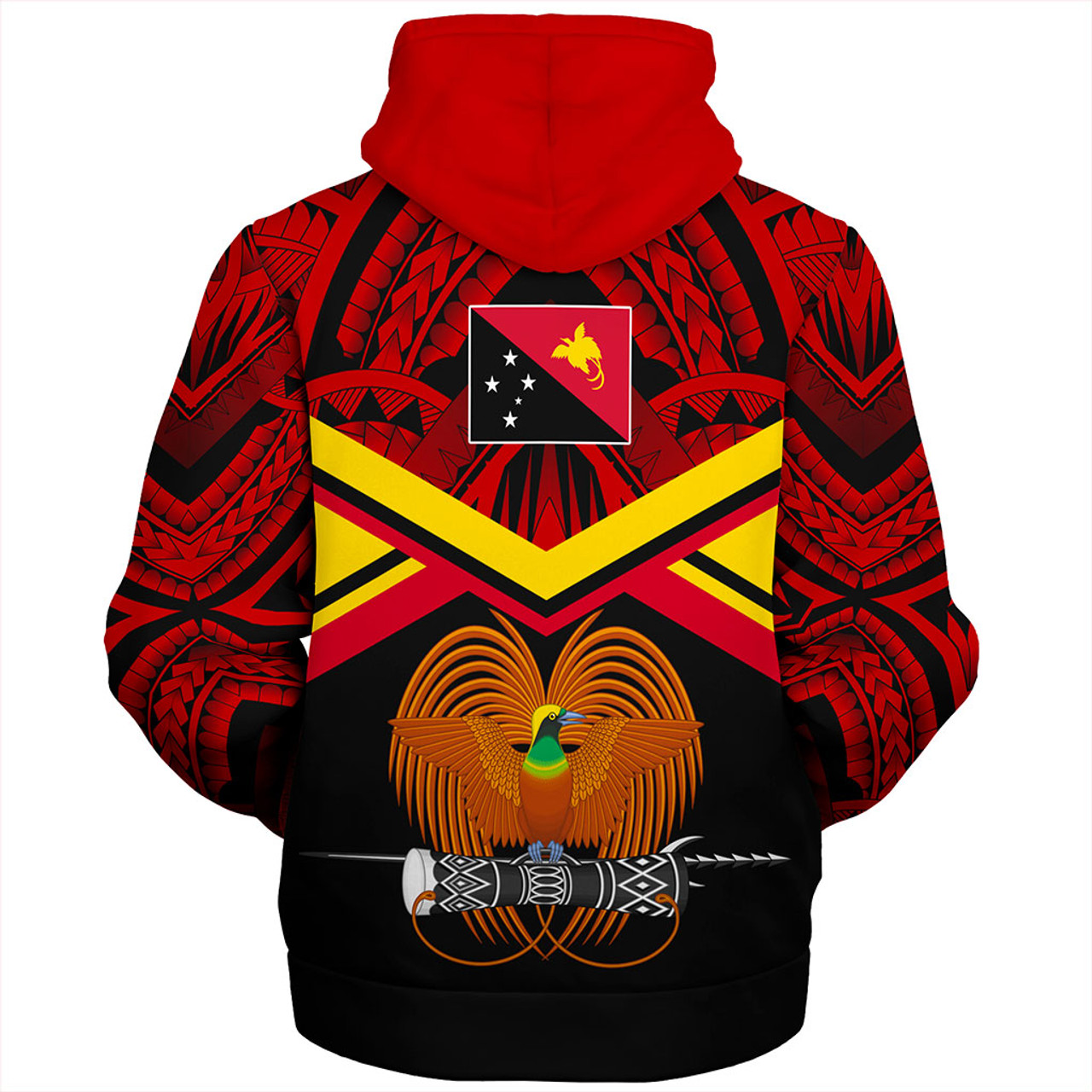 Papua New Guinea Sherpa Hoodie Tribal Melanesia Special Style