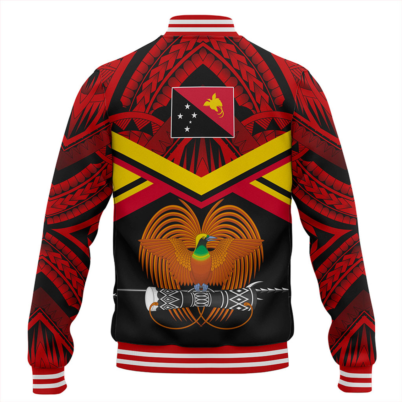 Papua New Guinea Baseball Jacket Tribal Melanesia Special Style