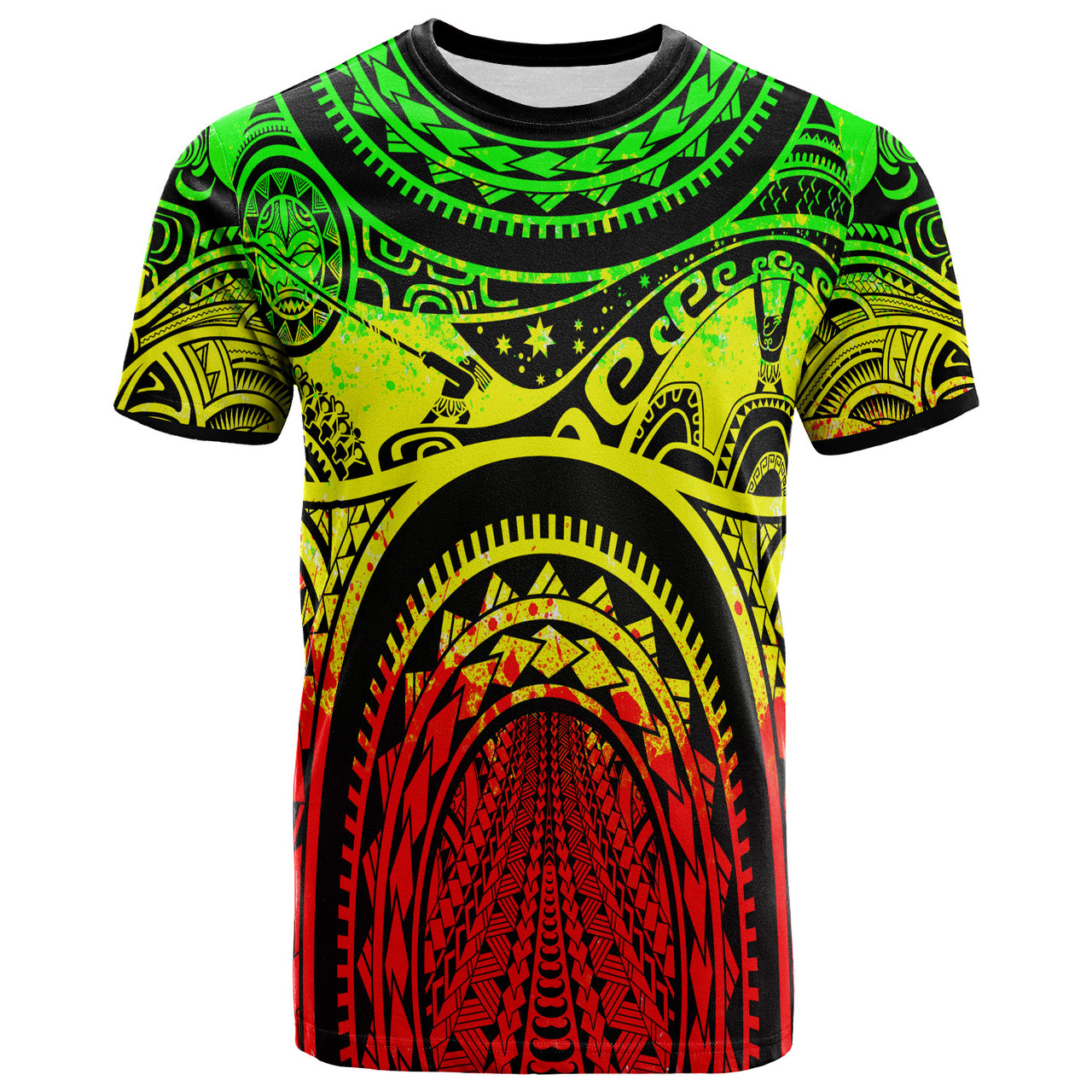 Polynesian T-Shirt Polynesian Patterns Maui Tattoo Reggae1