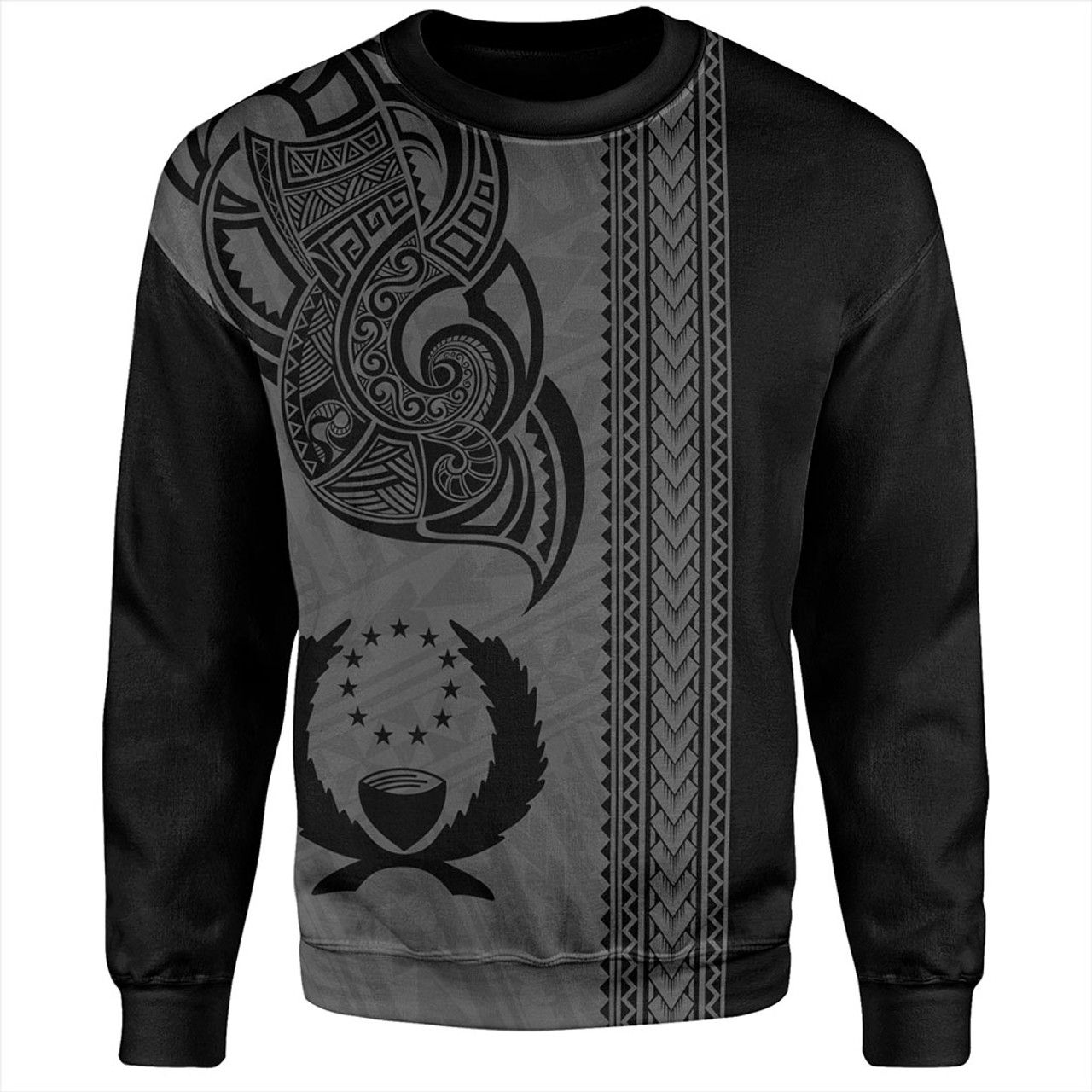 Pohnpei State Sweatshirt Polynesia Coat Of Arms Tribal Tattoo