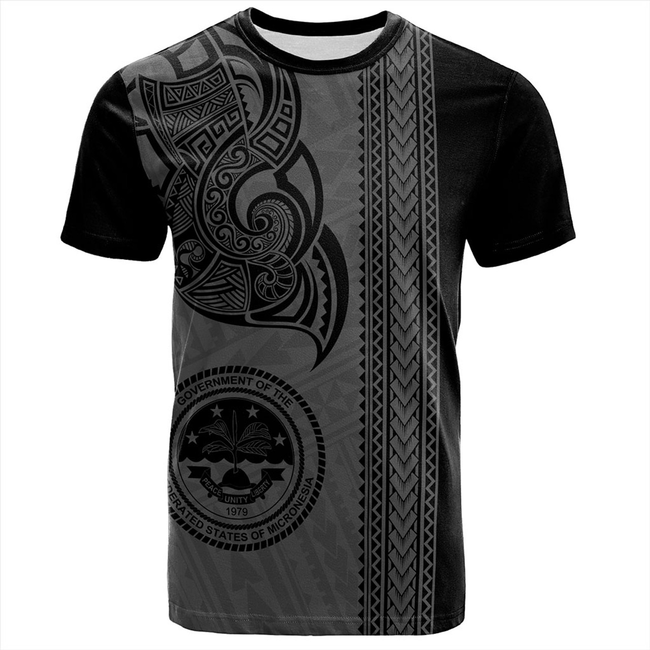 Federated States Of Micronesia T-Shirt Polynesia Coat Of Arms Tribal Tattoo