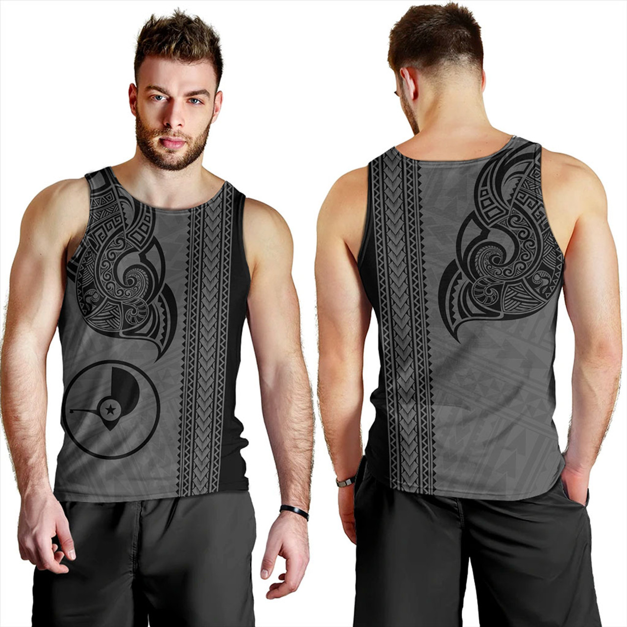 Yap State Tank Top Polynesia Coat Of Arms Tribal Tattoo