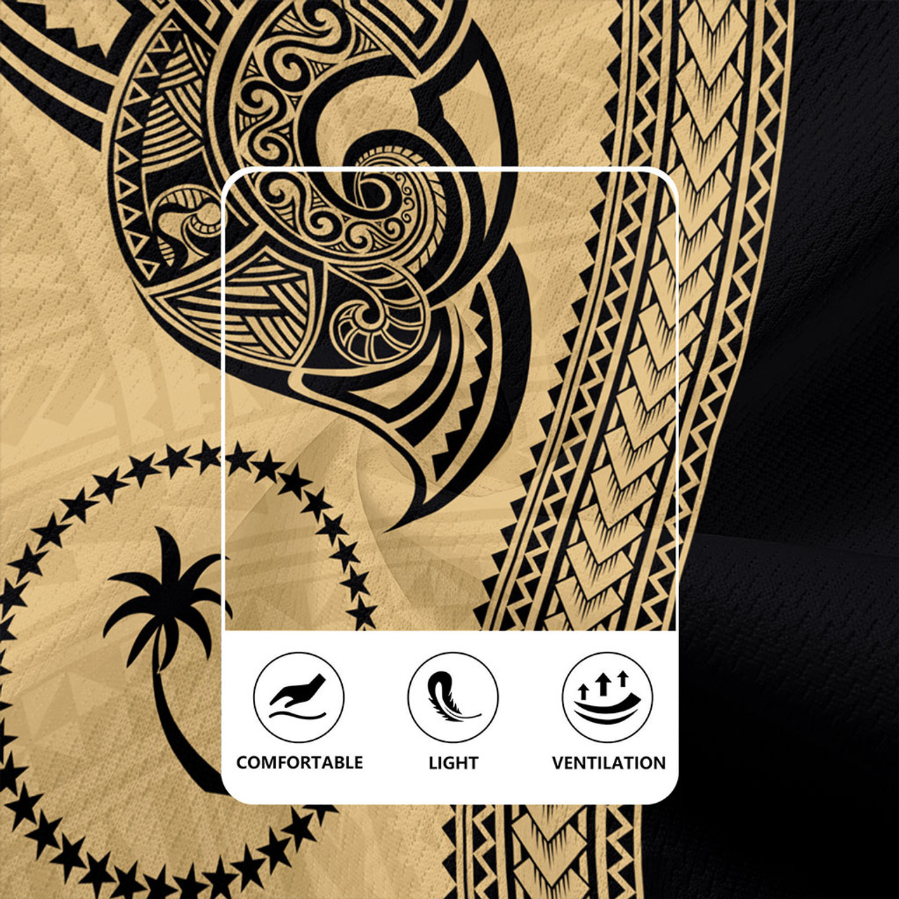 Chuuk State Rugby Jersey Polynesia Coat Of Arms Tribal Tattoo