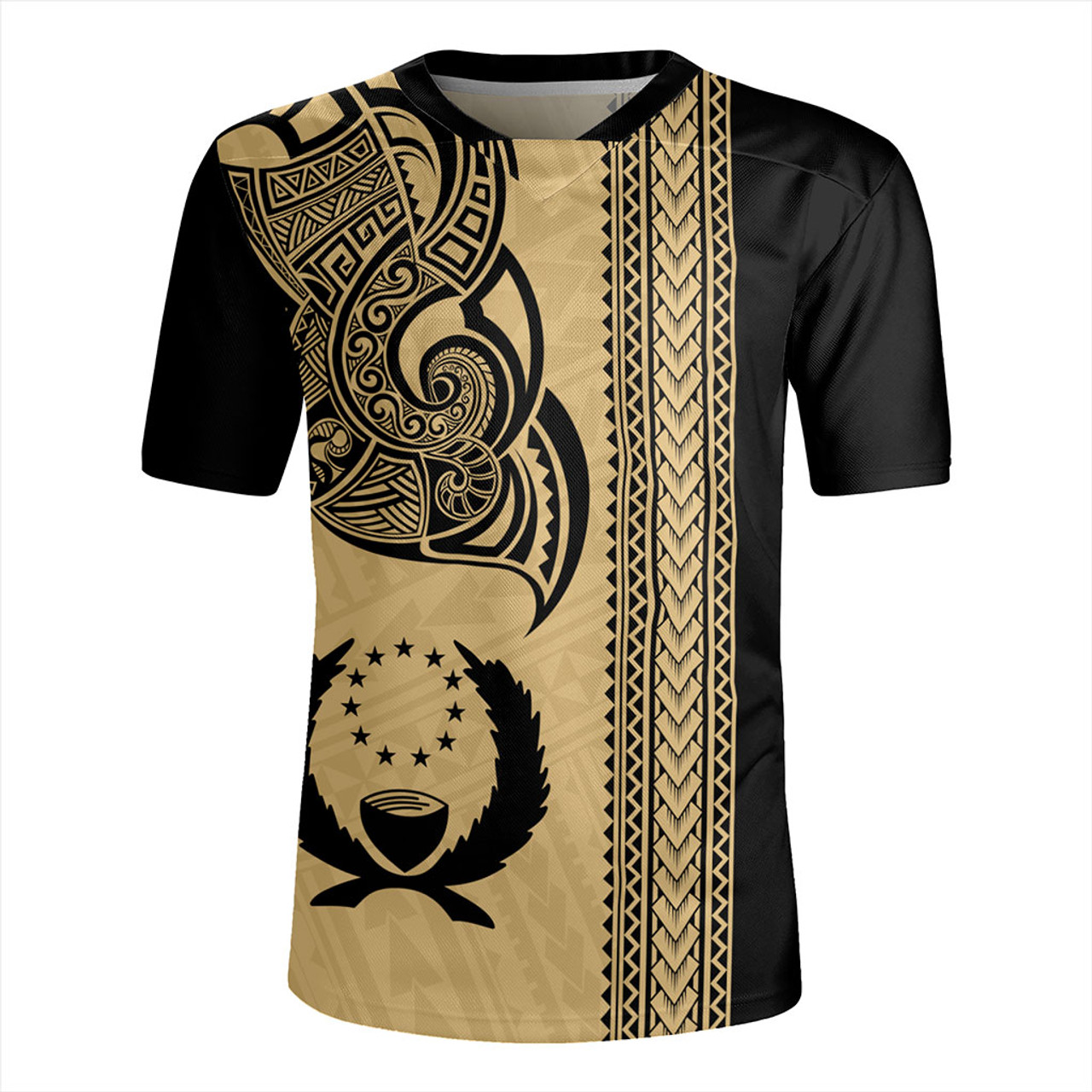 Pohnpei State Rugby Jersey Polynesia Coat Of Arms Tribal Tattoo