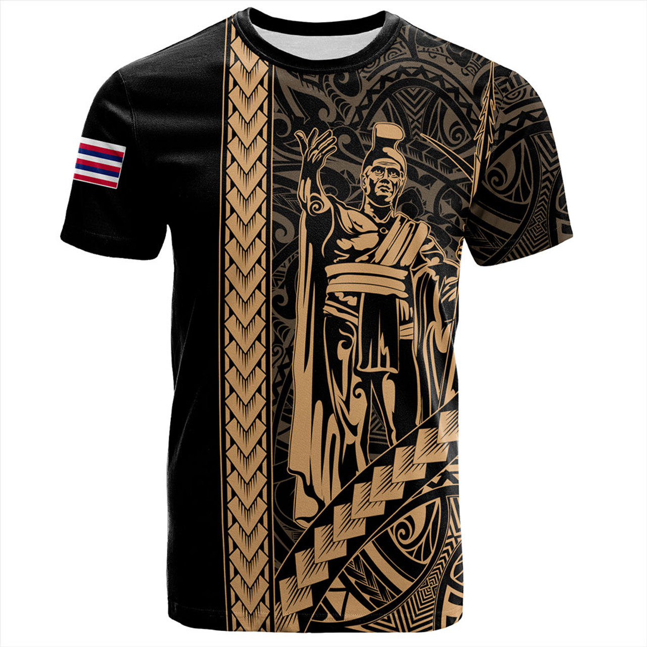 Hawaii T-Shirt Tribal Polynesian King Kamehameha