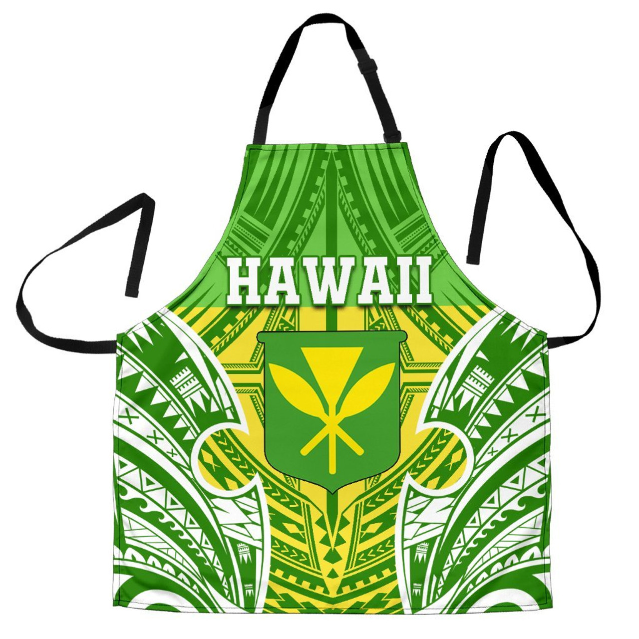 Hawaii Polynesian Apron - Hawaiian Pattern With Seal