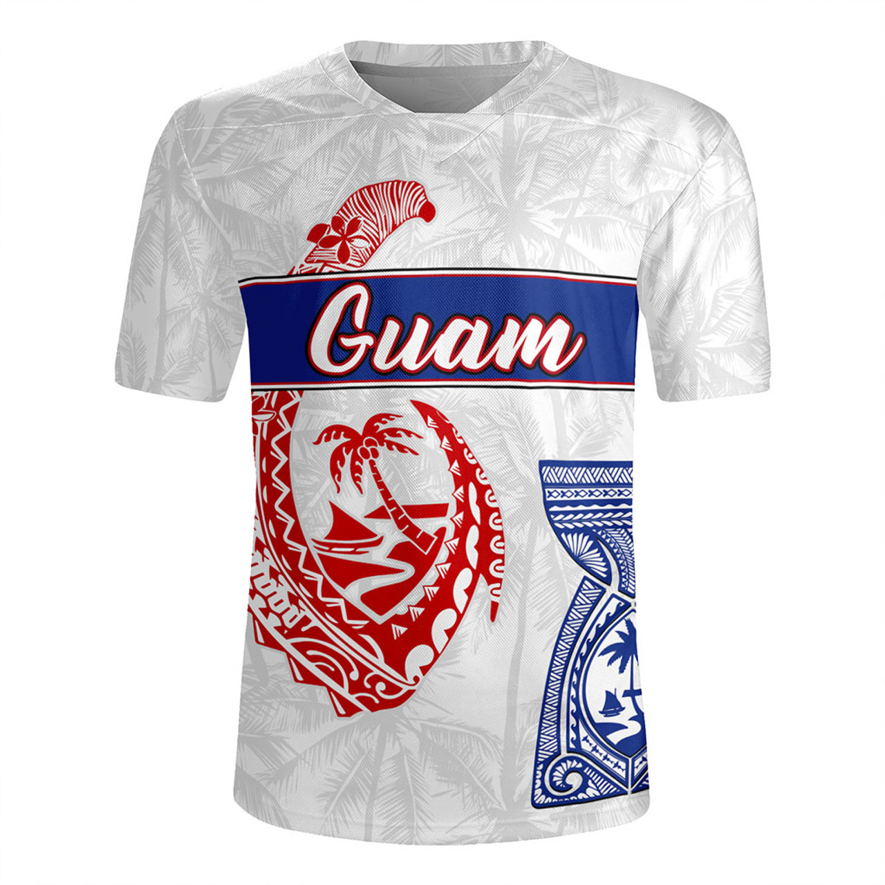 Guam Rugby Jersey Micronesian Hook And Latte Stone Tribal Classic
