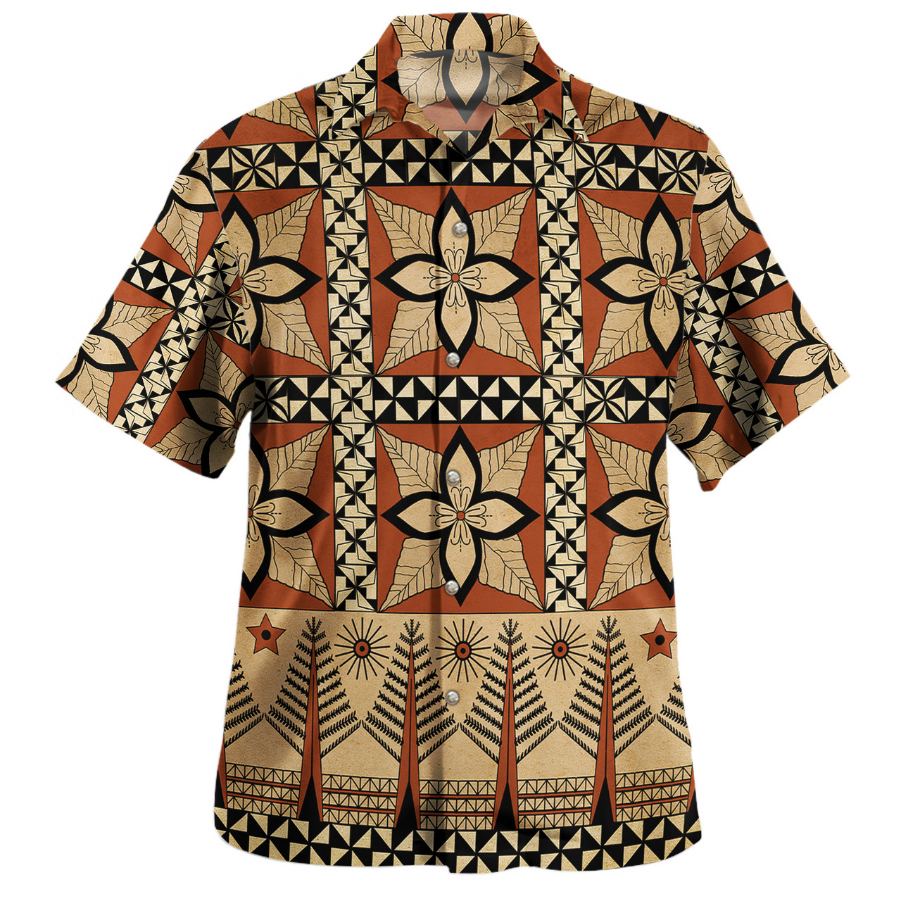 Tonga Combo Puletasi And Shirt Tapa Motif