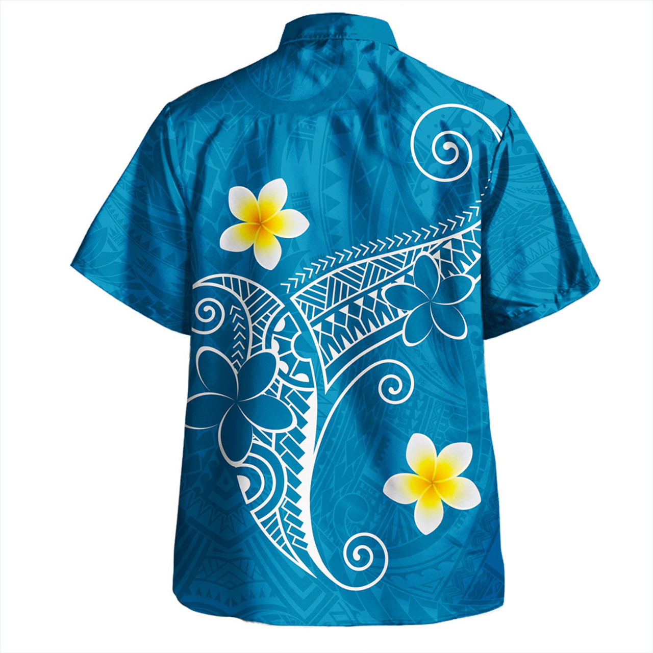 Palau Hawaiian Shirt Polynesia Floral Tribal