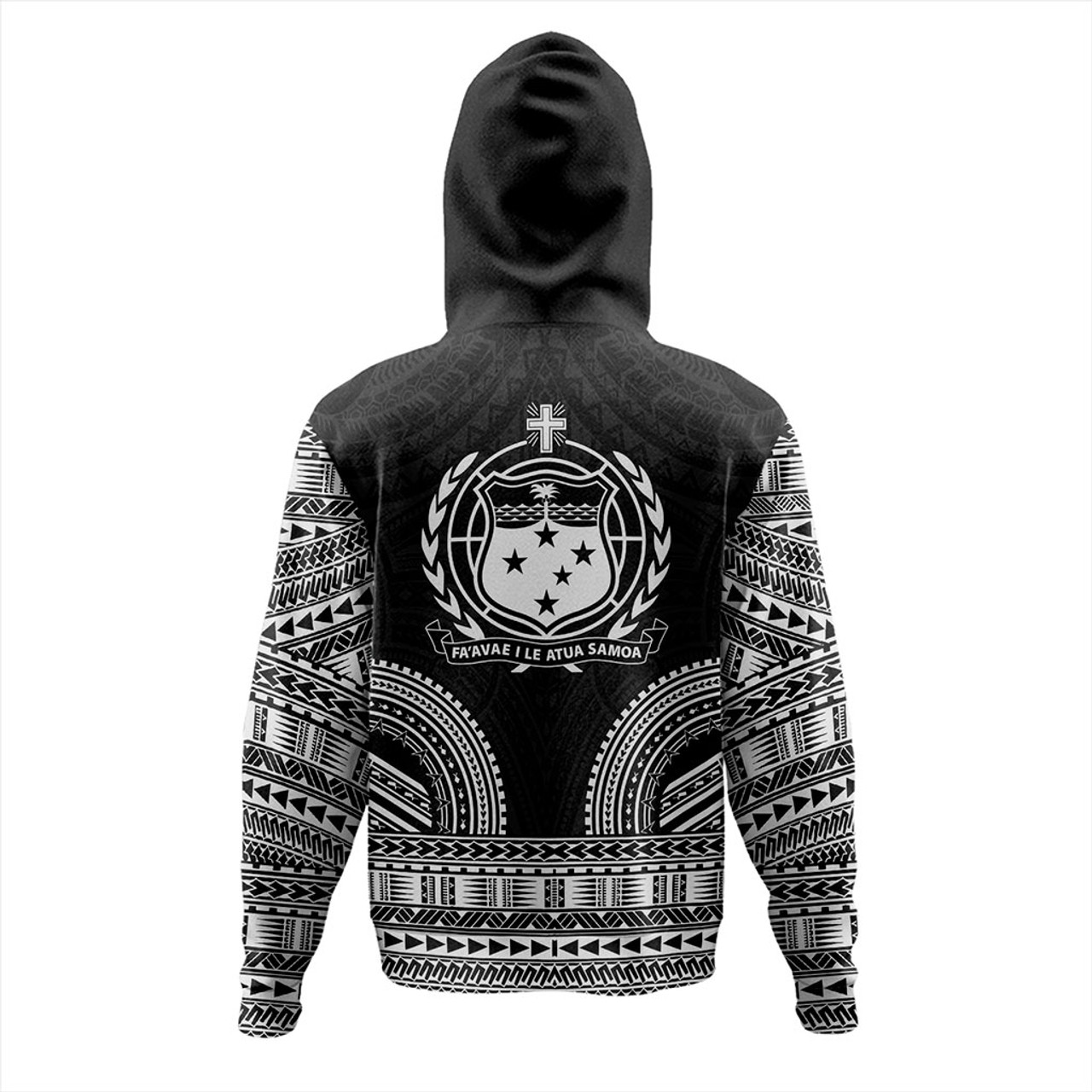 Samoa Hoodie Ula Nifo Circle Pattern Design