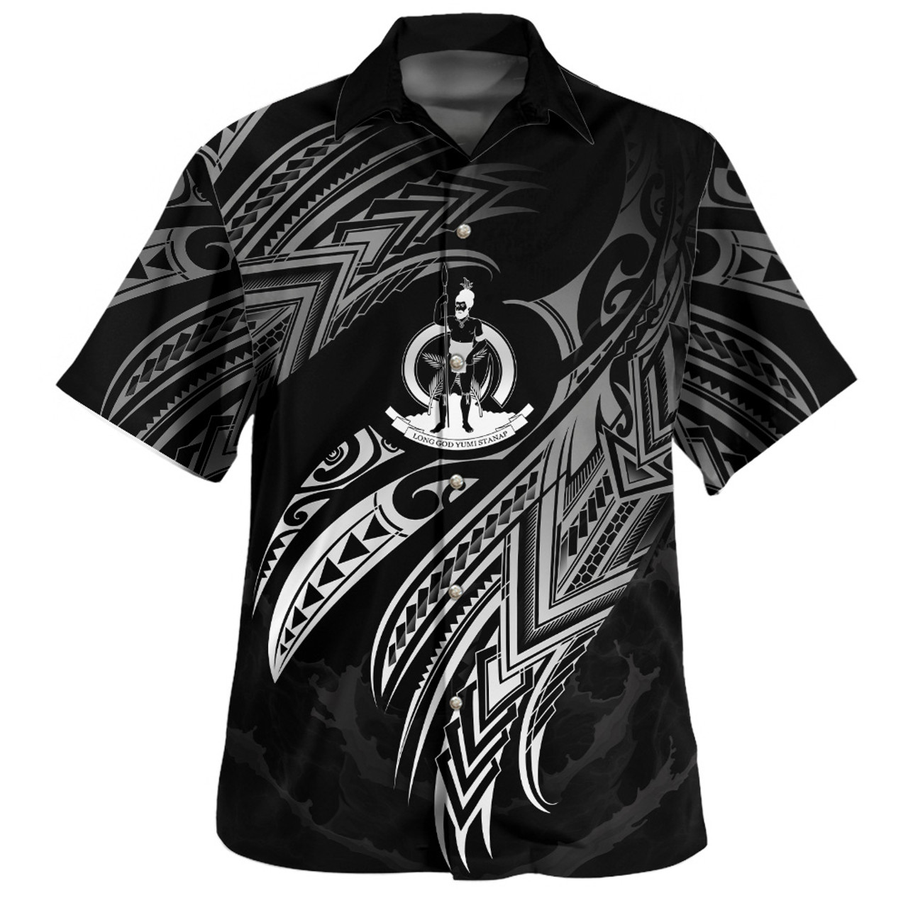 Vanuatu Custom Personalised Hawaiian Shirt Legend White Version1