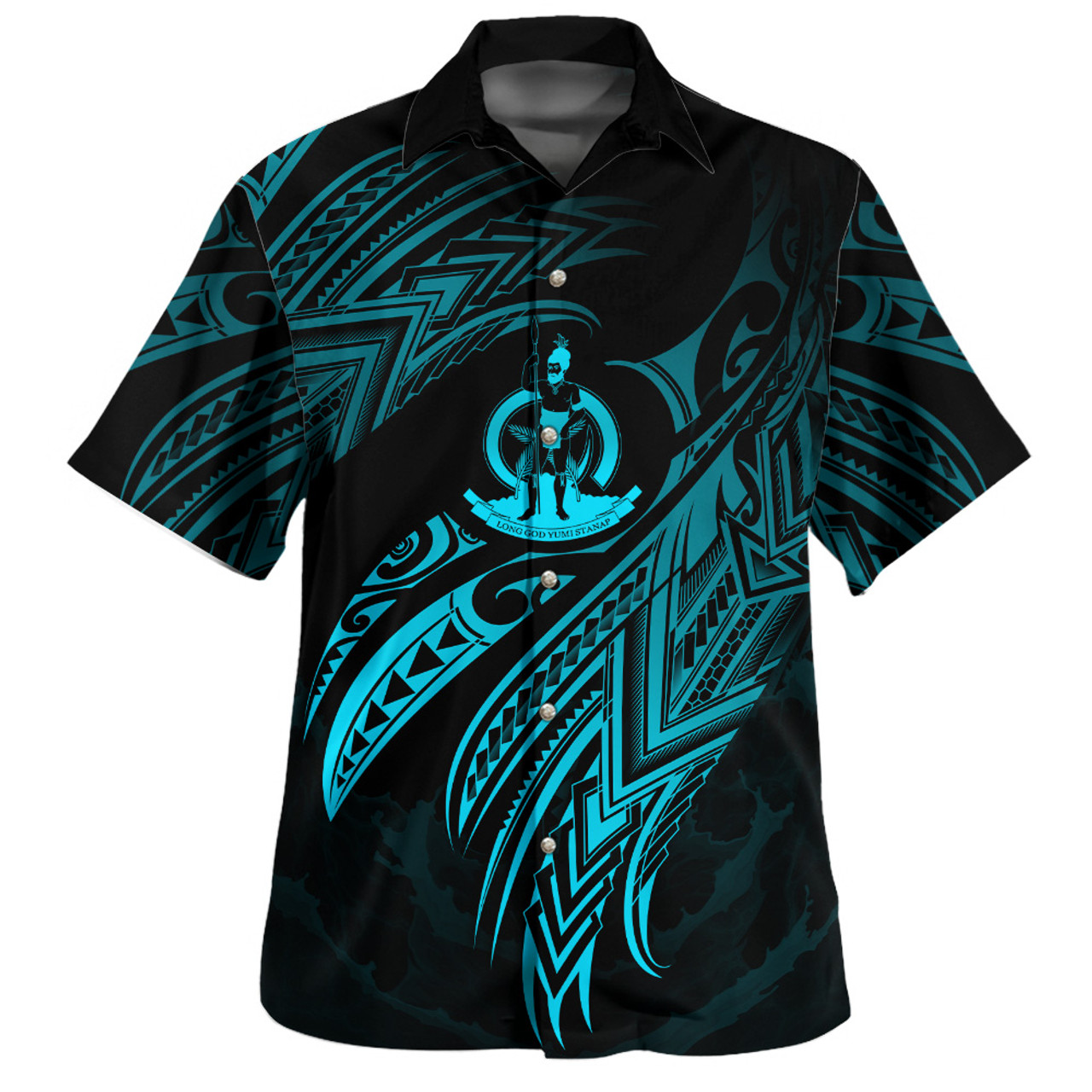Vanuatu Custom Personalised Hawaiian Shirt Legend Color Version