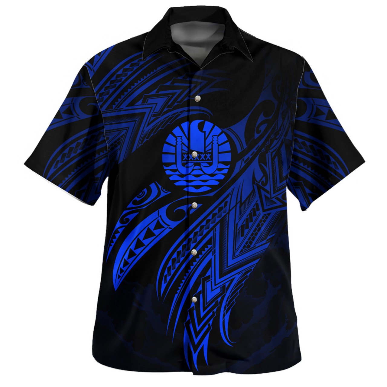 Tahiti Custom Personalised Hawaiian Shirt Hawaiian Shirt Legend Color Version