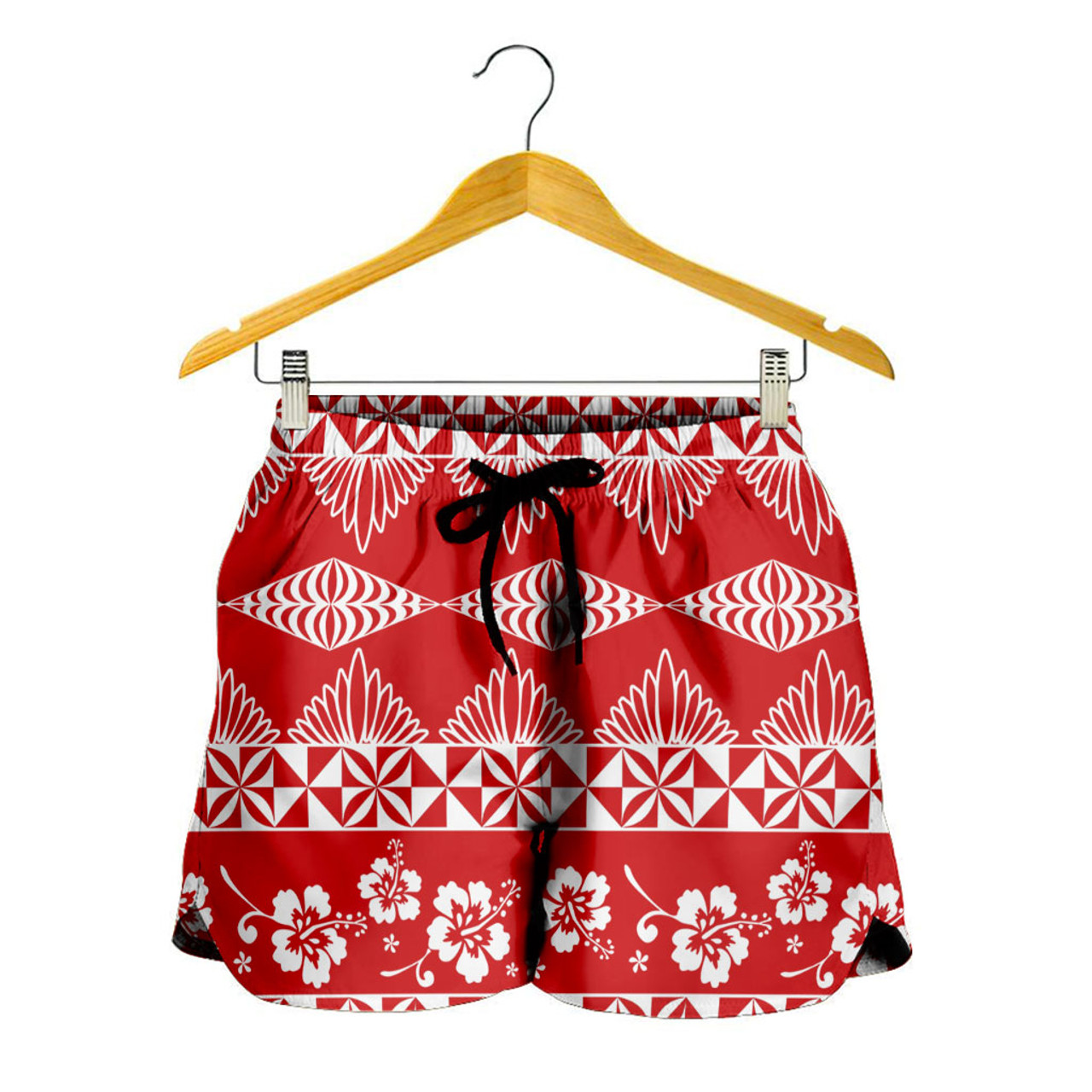 Tonga Women Shorts Ngatu Tropical Hibiscus