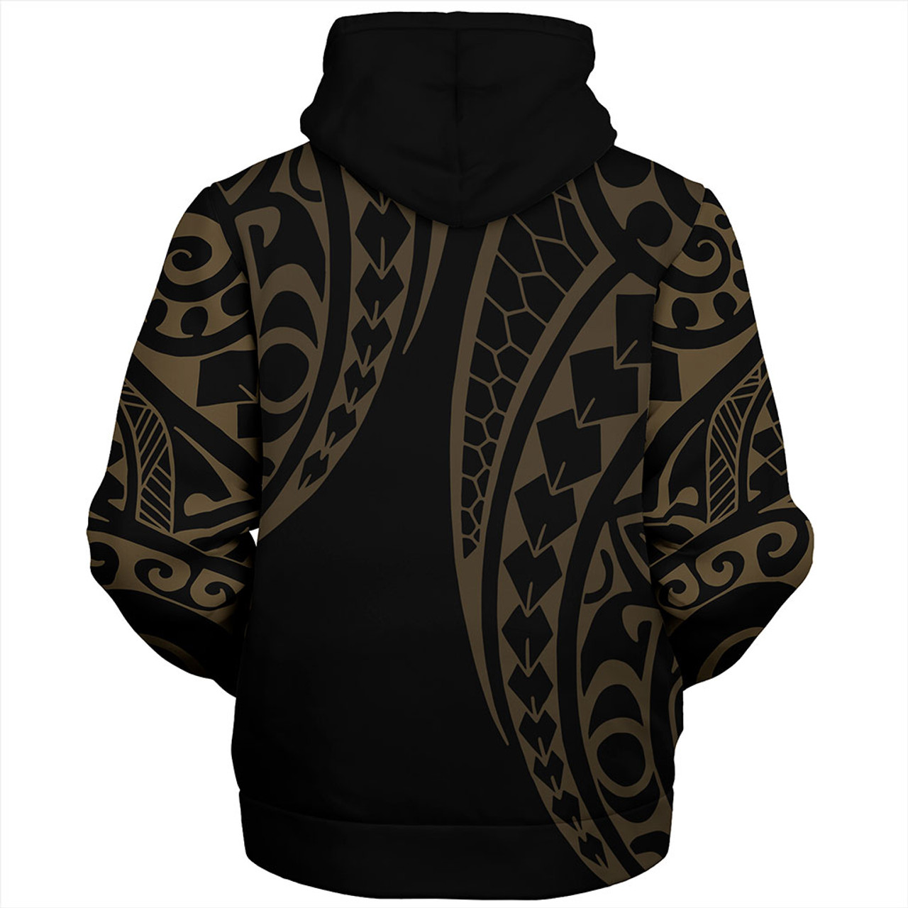 Cook Islands Sherpa Hoodie Kakau Style Ver.1