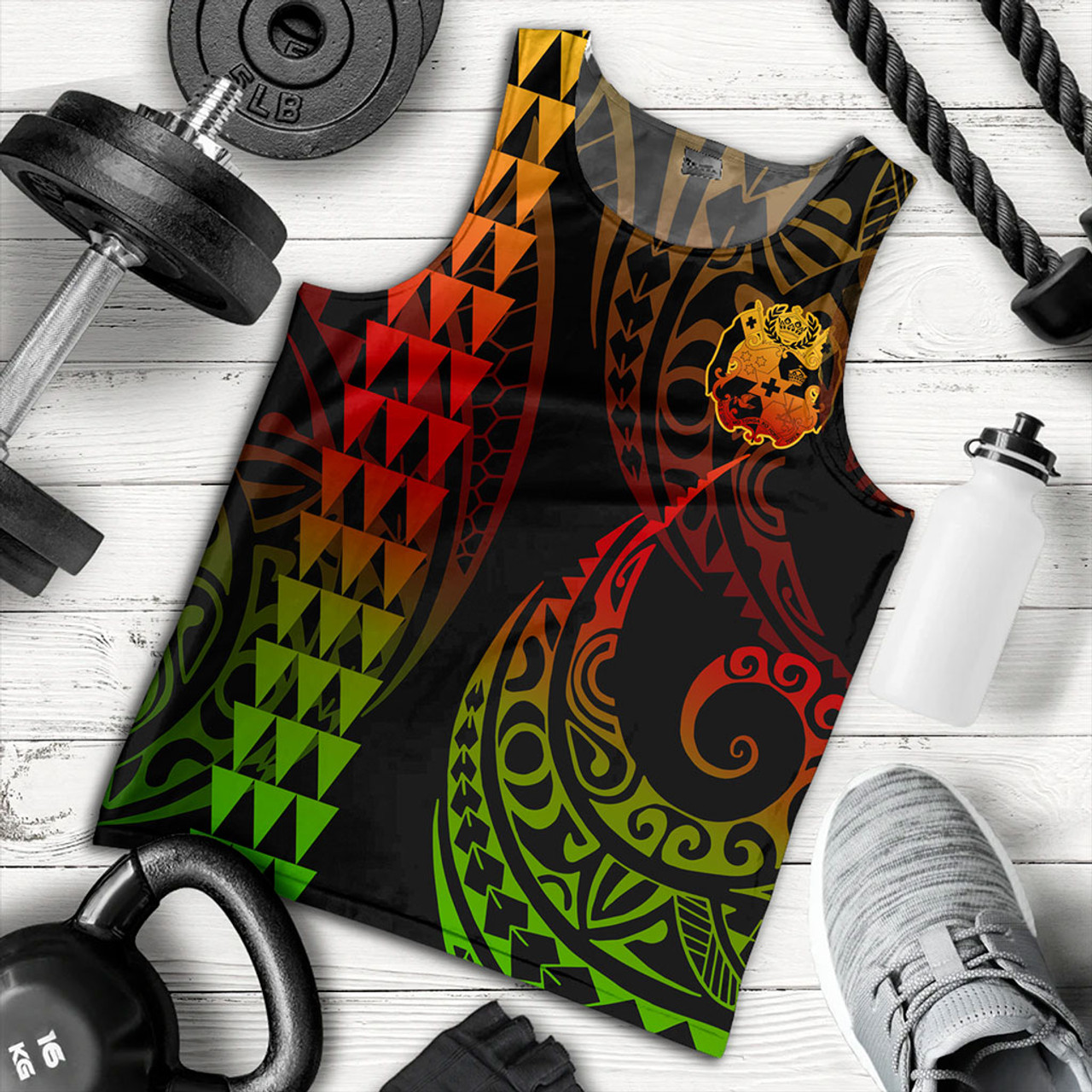 Tonga Tank Top Kakau Style
