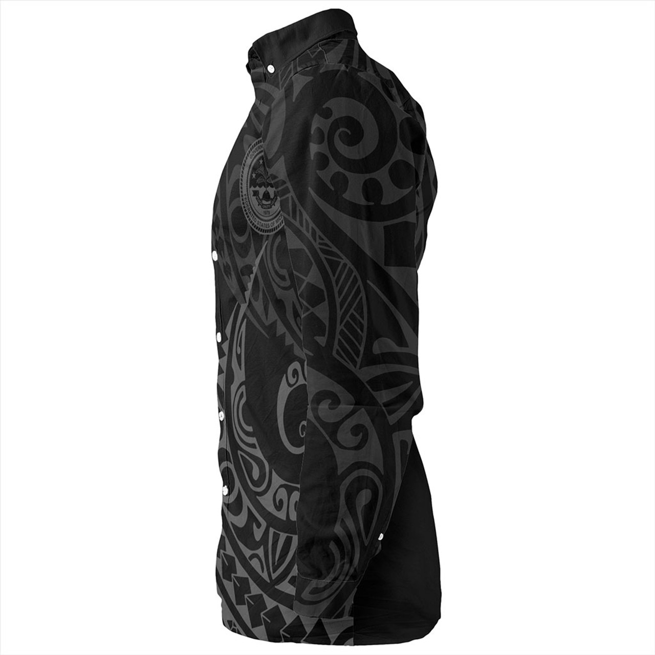 Federated States Of Micronesia Long Sleeve Shirt Kakau Style