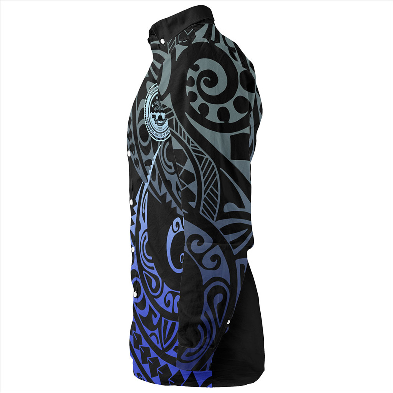 Federated States Of Micronesia Long Sleeve Shirt Kakau Style