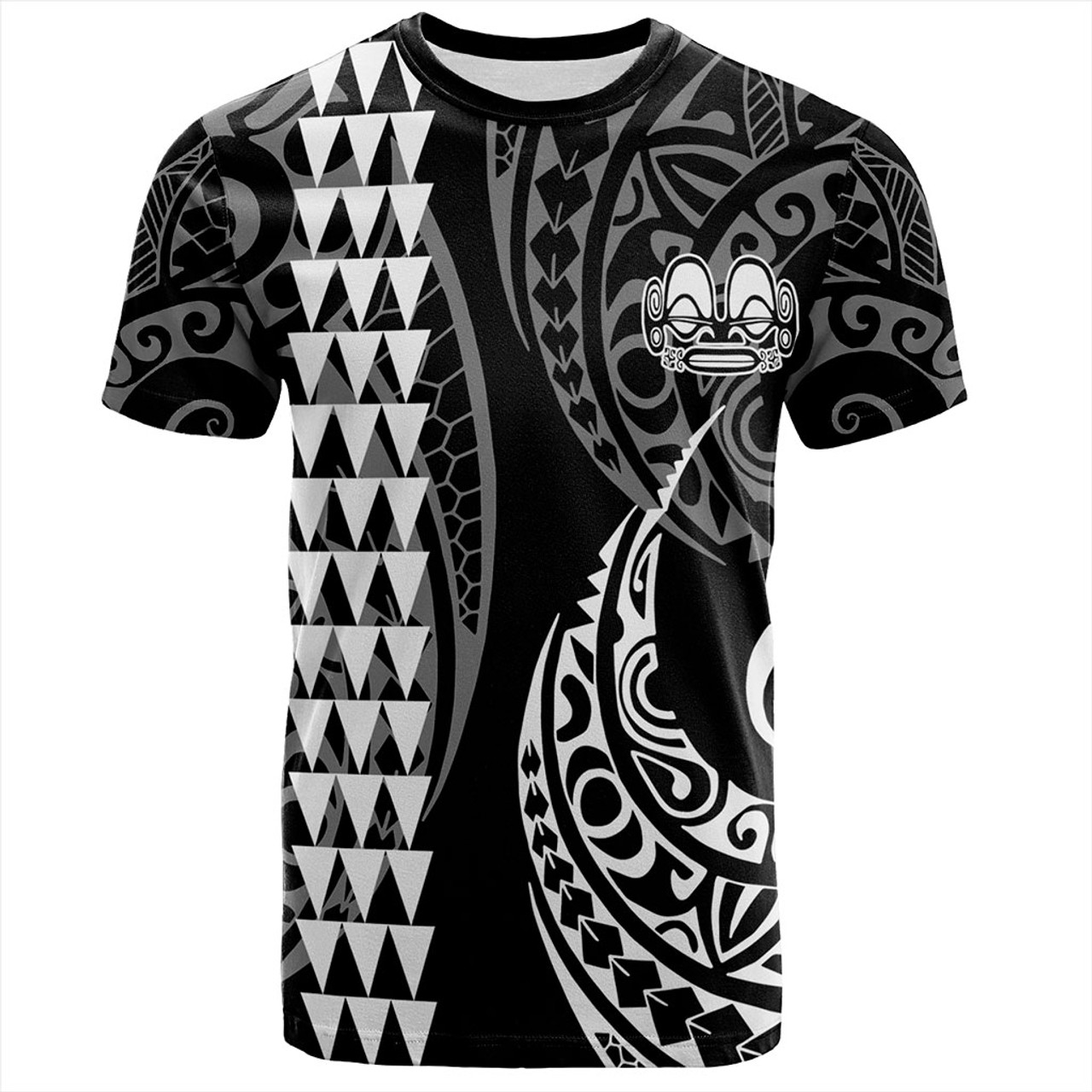 Marquesas Islands T-Shirt Kakau Style Ver.1 White