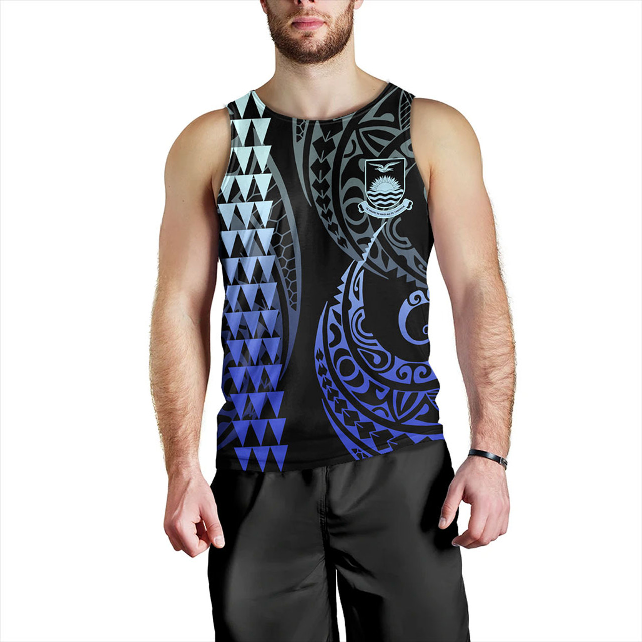 Kiribati Tank Top Kakau Style
