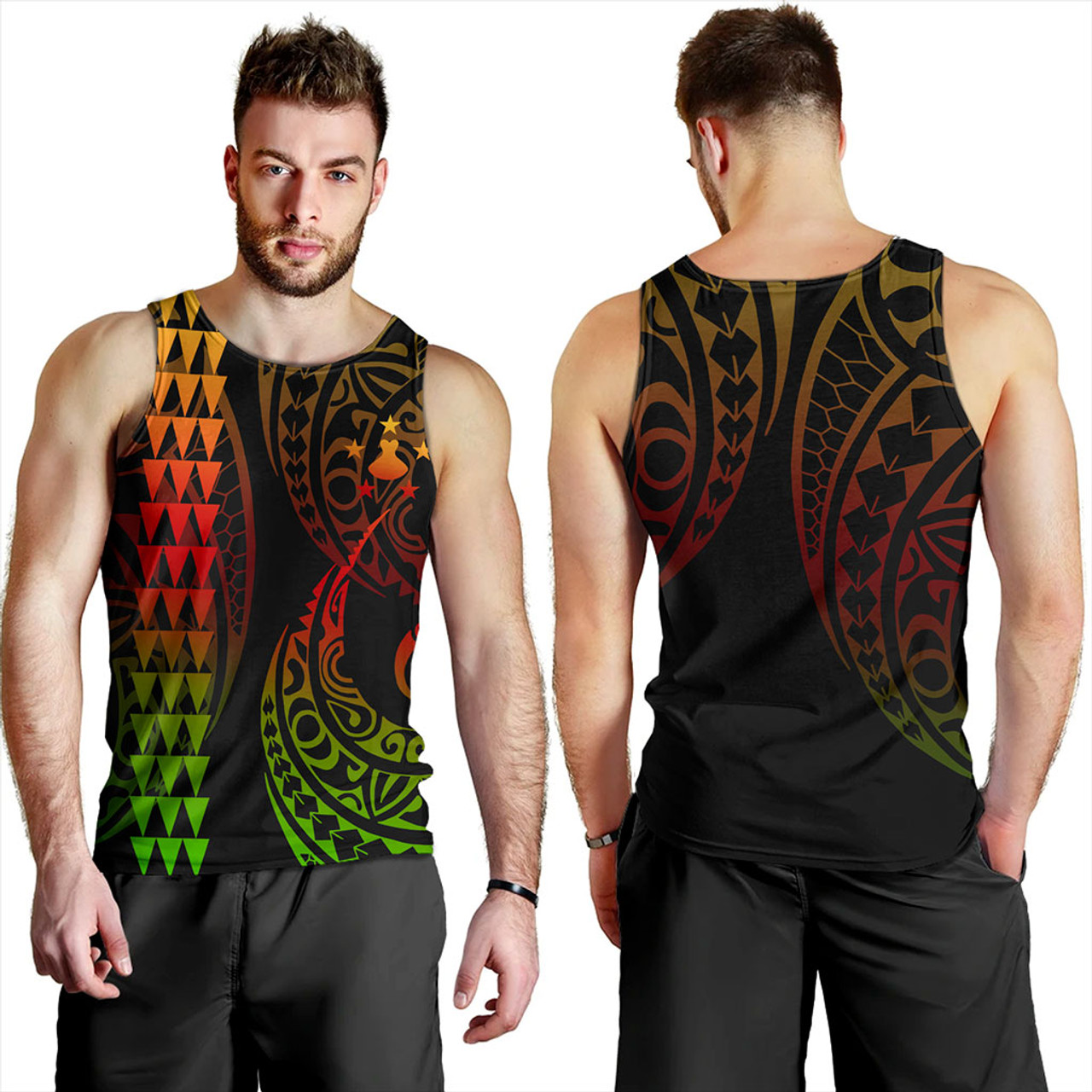 Austral Islands Tank Top Kakau Style