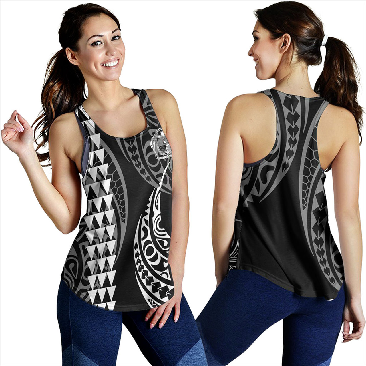 Nauru Women Tank Kakau Style Ver.1