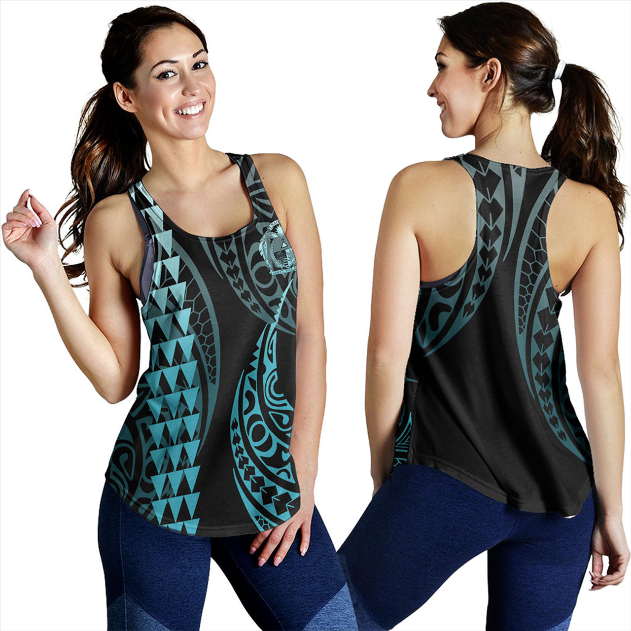 Nauru Women Tank Kakau Style Ver.1