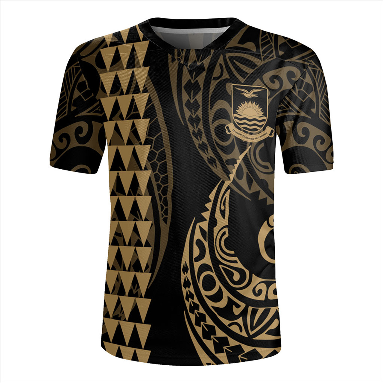 Kiribati Rugby Jersey Kakau Style Ver.1 Gold