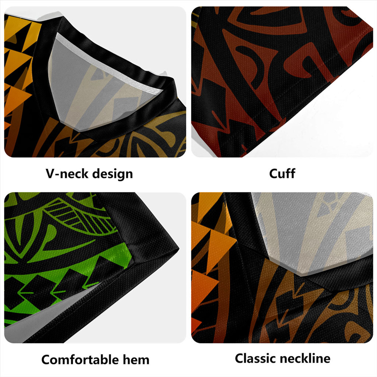 Austral Islands Rugby Jersey Kakau Style