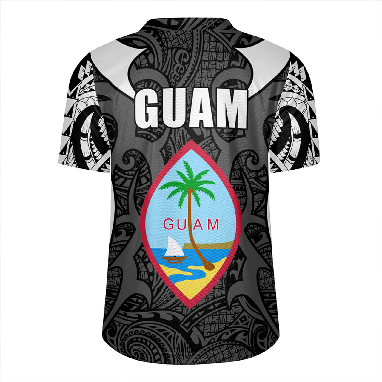 Guam Rugby Jersey Coat Of Arms Tribal Tattoo Concept
