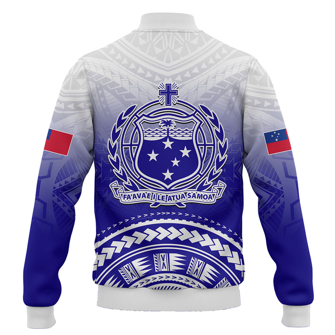 Samoa Baseball Jacket Polynesian Tribal Island Design
