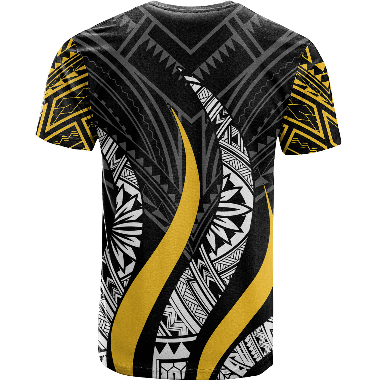 Yap Custom Personalised T-Shirt - Yap Strong Fire Pattern Gold