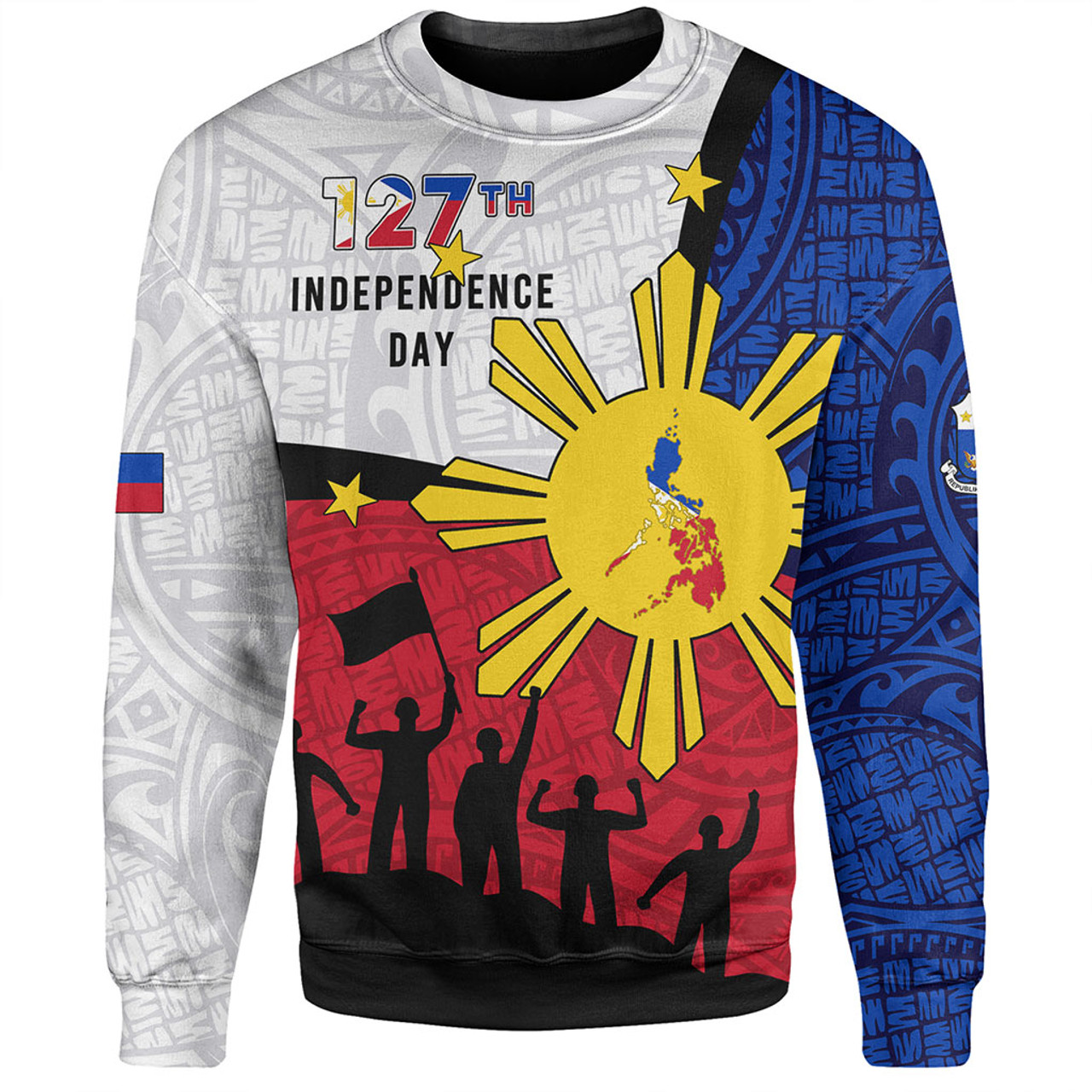 Philippines Filipinos Sweatshirt Independence Day Polynesian Style