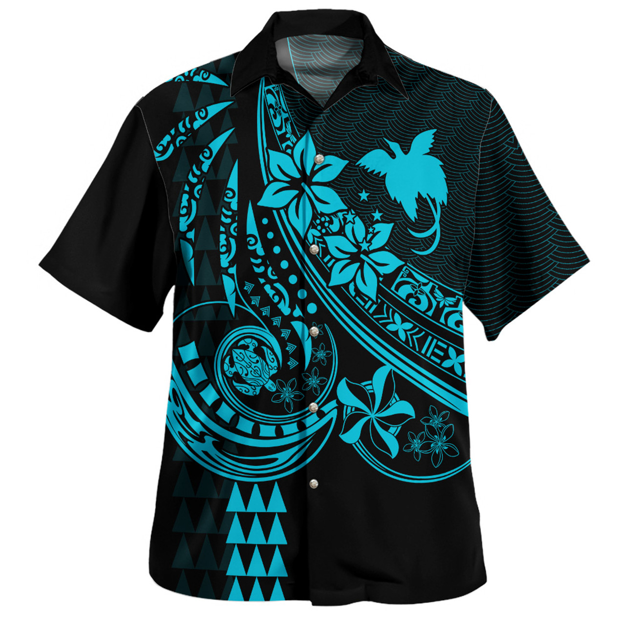 Papua New Guinea Hawaiian Shirt The Flow of Ocean