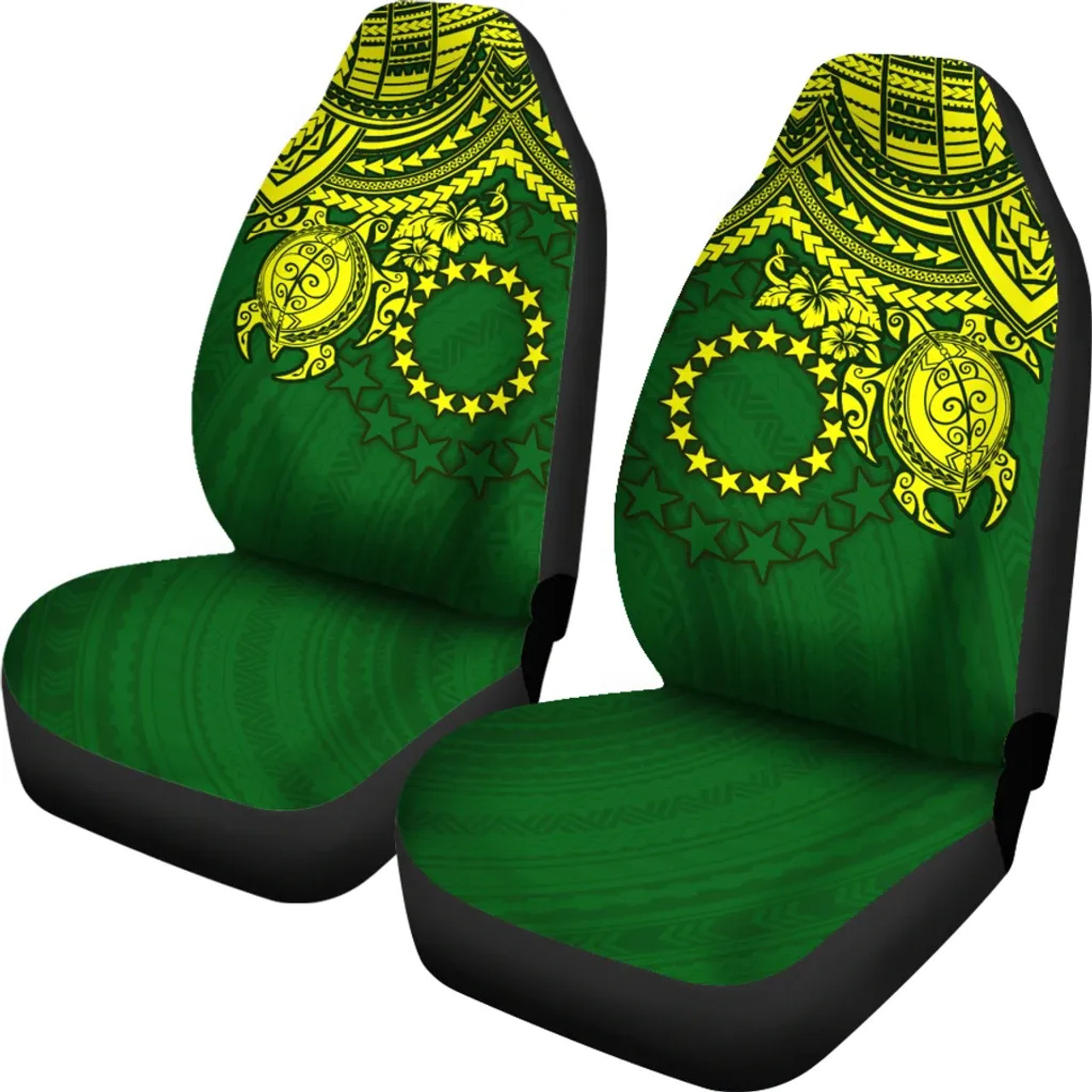 Cook Islands Polynesian Car Seat Covers - Polynesian Turtle