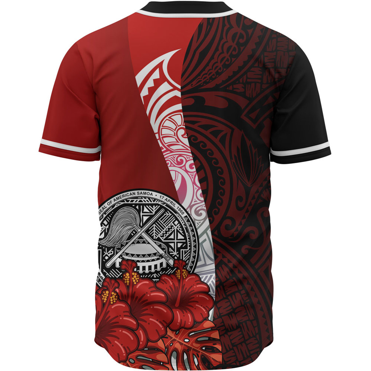 American Samoa Polynesian Custom Personalised Baseball Shirt