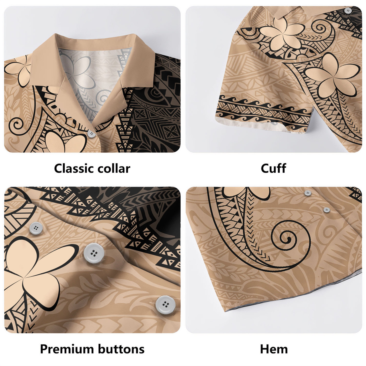 Polynesia Hawaiian Shirt Polynesian Tribal Tattoo Island Spirit