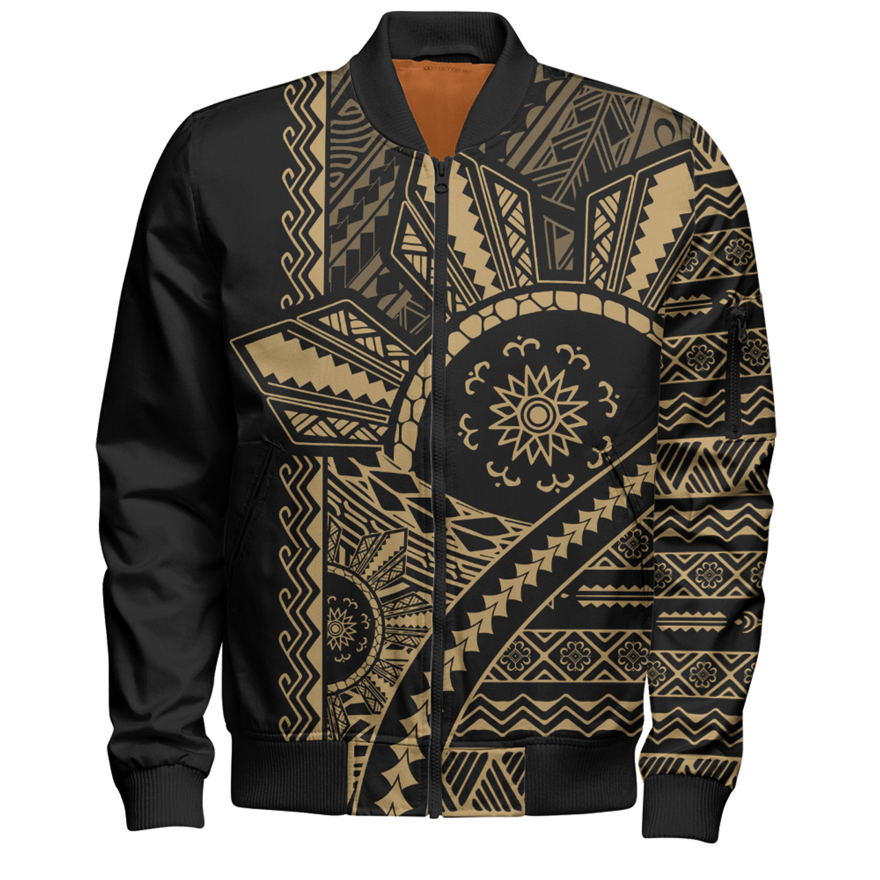 Philippines Filipinos Bomber Jacket Traditional Sun Batok Tattoo Design