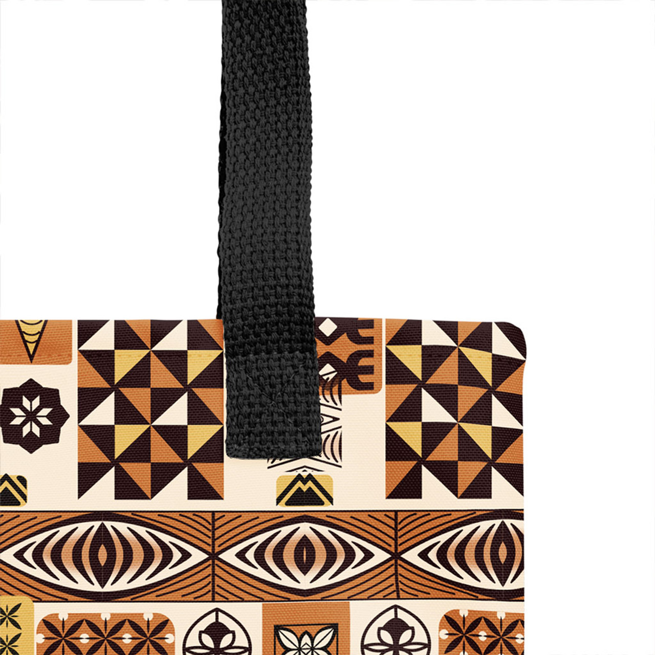 Tonga Tote Bag Ngatu Tapa Pattern