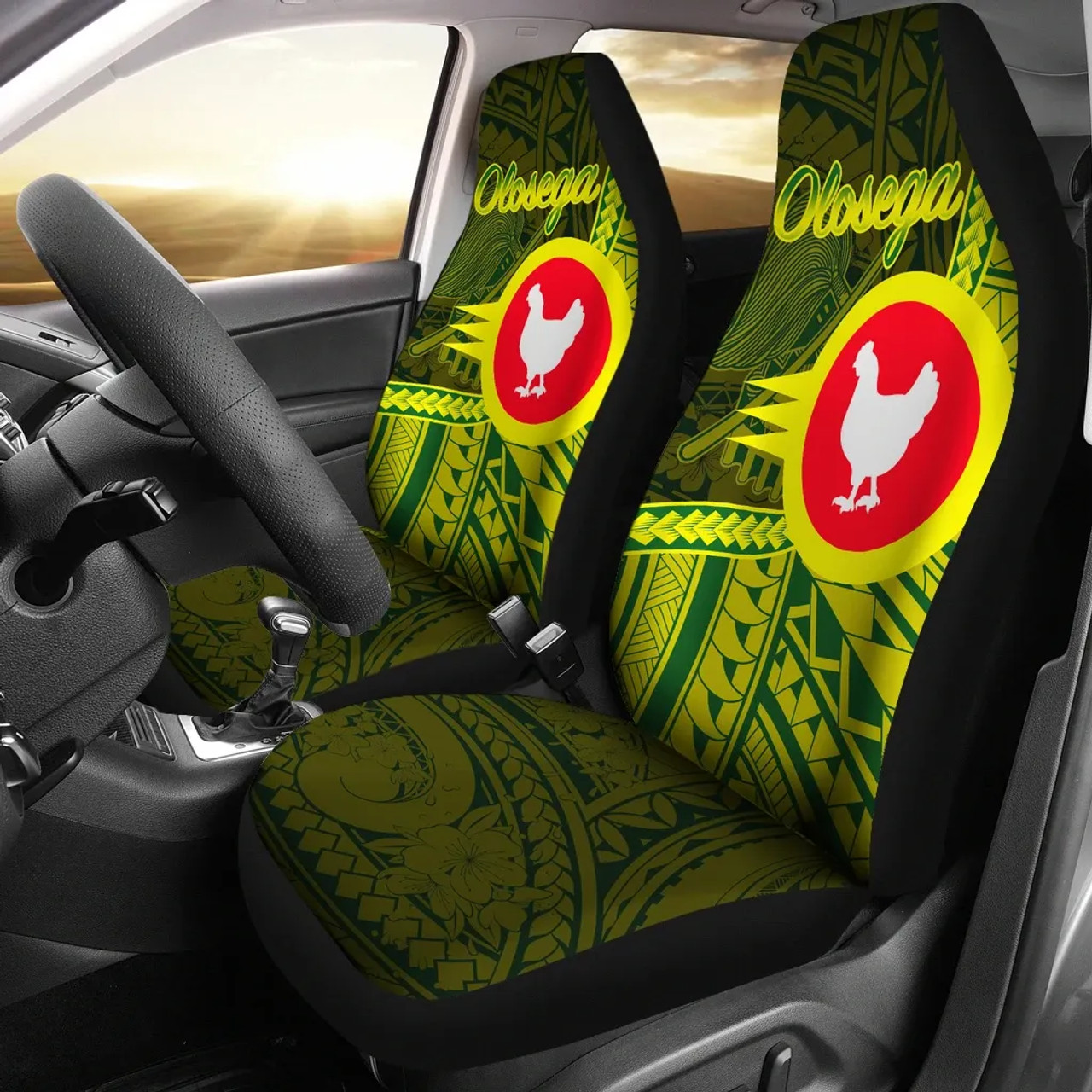 American SamoaAmerican Samoa Car Seat Covers - Manu'a Olosega Polynesian Patterns