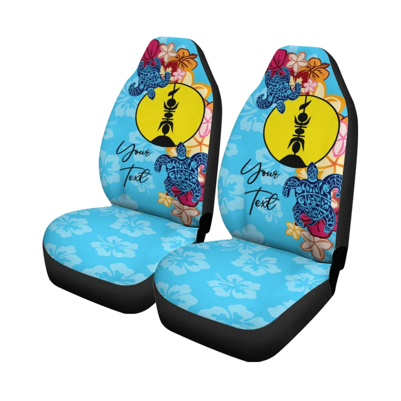 New Caledonia Custom Personalised Car Seat Covers - Tropical Style