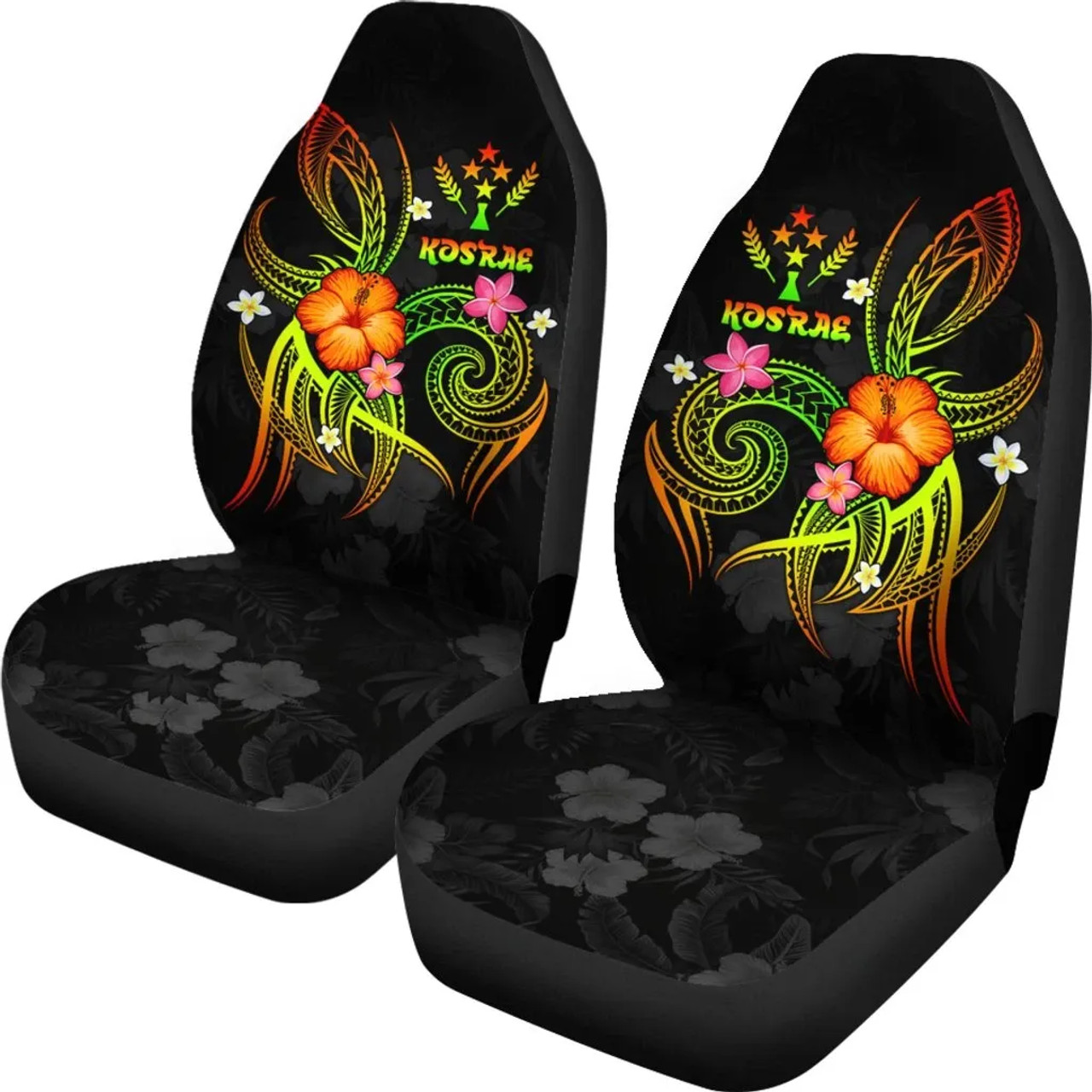 Kosrae Polynesian Car Seat Covers - Legend of Kosrae (Reggae)