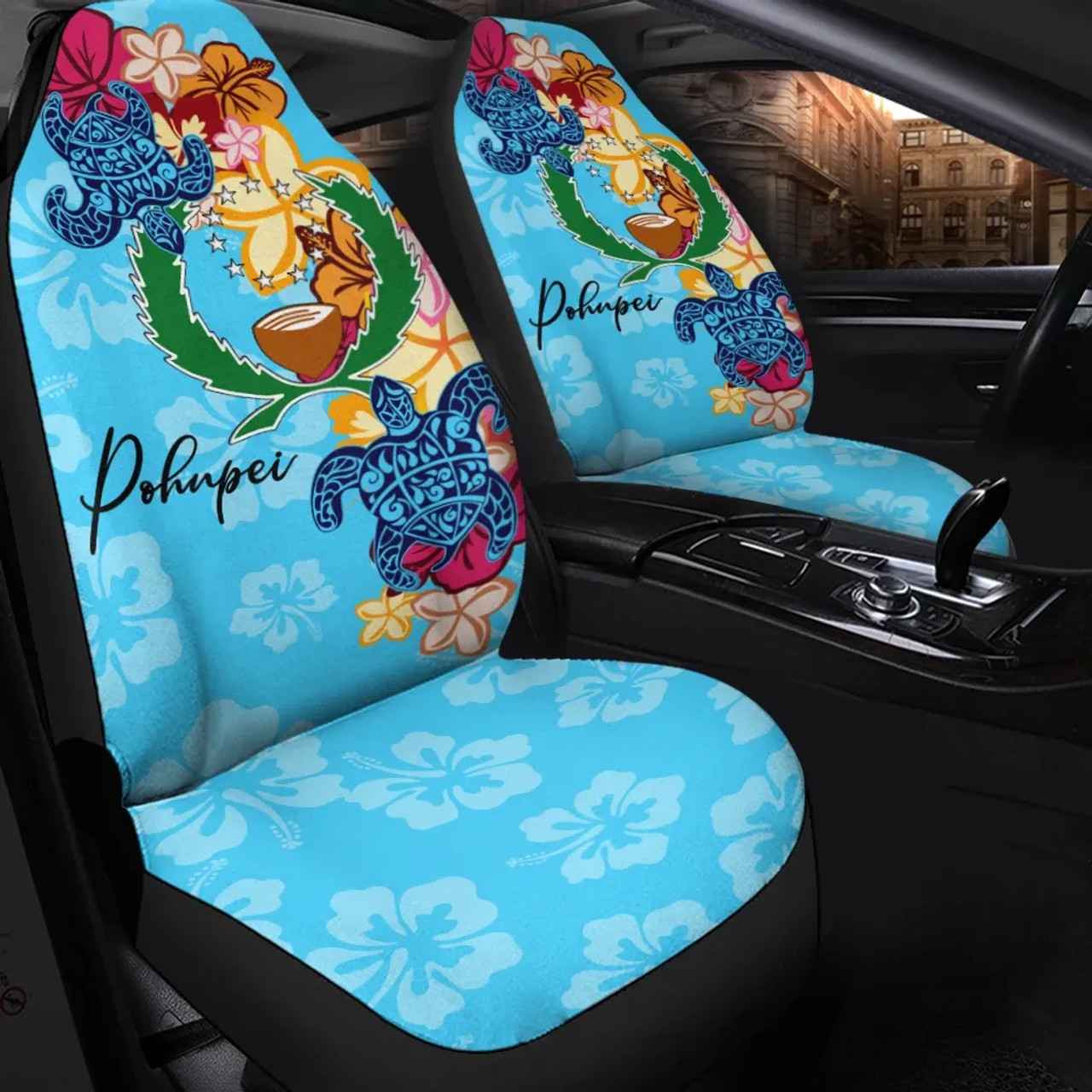 Pohnpei Car Seat Cover - Tropical Style